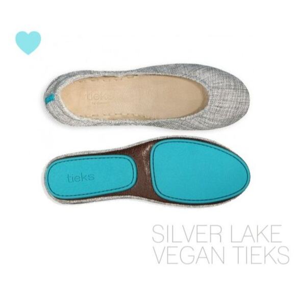 Tieks Gray and Teal Flats - Picture 9 of 9